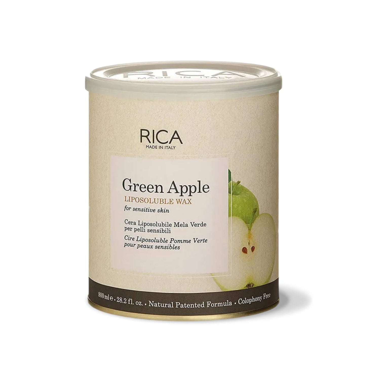 Rica Liposoluble Wax - Green Apple - 800ml