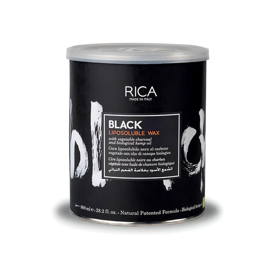 Rica Liposoluble Wax - Black Wax - 800ml